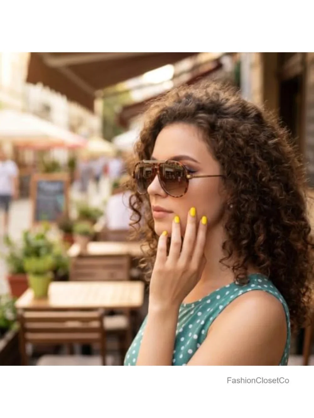 2 Pcs Oversized Square Sunglasses for Women Men Retro 70s Polarized UV400